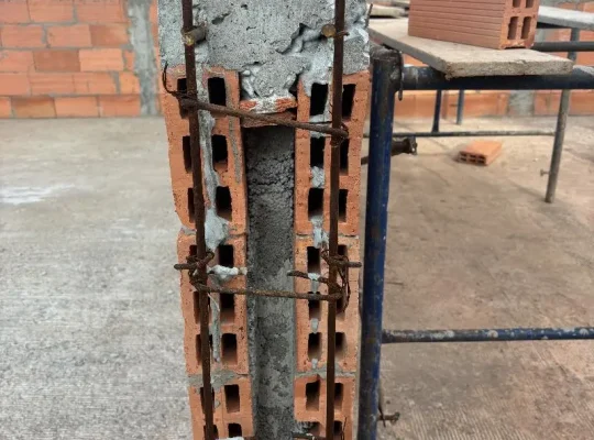 ผนังอิฐ 2 ชั้น | ก่อผนังอิฐเซรามิก 2 ชั้น อิฐเซรามิก อิฐพันปี C-Brick อิฐ มอก. อิฐแดง หลายขนาด ราคา IMG 1677