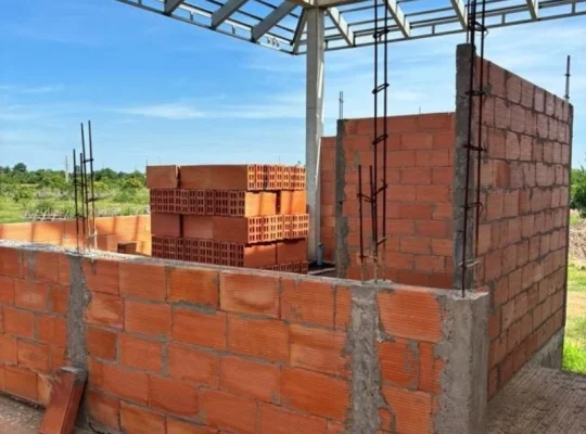 ผนังอิฐ 2 ชั้น | ก่อผนังอิฐเซรามิก 2 ชั้น อิฐเซรามิก อิฐพันปี C-Brick อิฐ มอก. อิฐแดง หลายขนาด ราคา IMG 1785